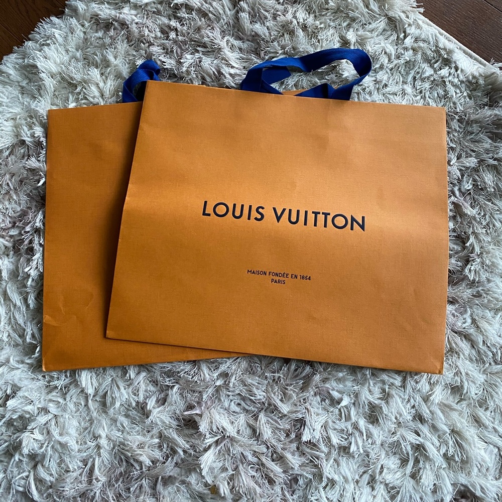 2x Louis Vuitton Paper Gift Bags Large